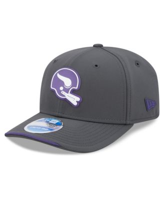 Men's Charcoal Minnesota Vikings 2026 Sideline Cold Weather 9SEVENTY Adjustable Hat