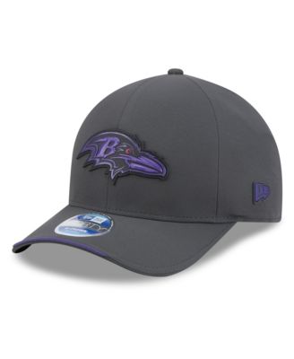 Men's Charcoal Baltimore Ravens 2026 Sideline Cold Weather 9FORTY M-Crown Adjustable Hat