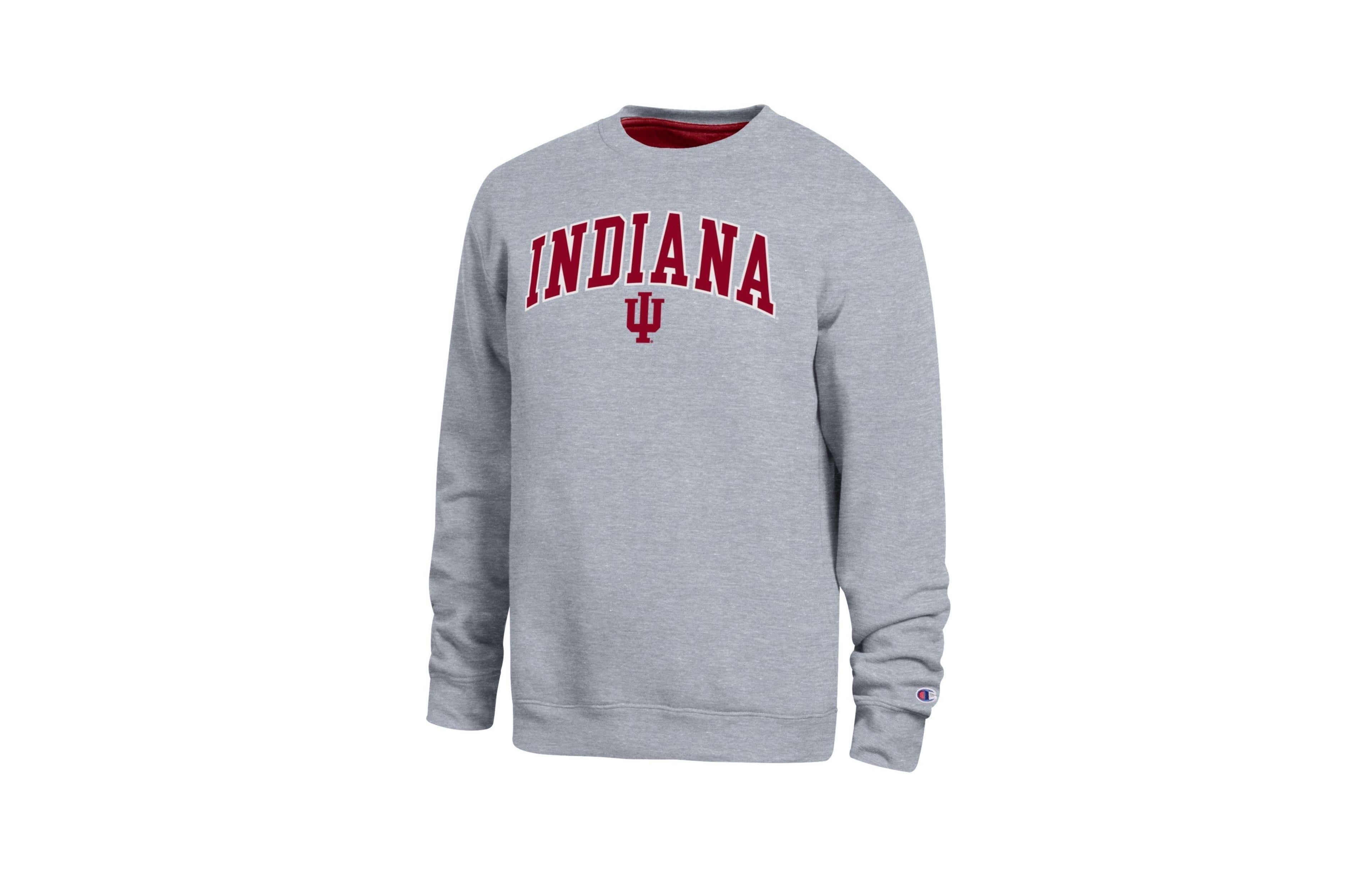 Champion Men's Heather Gray Indiana Hoosiers Arch Sweatshirt