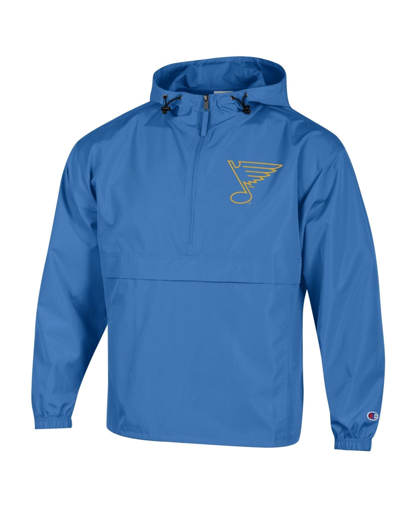 Мужская куртка Champion Blue St. Louis Blues Packable Windbreaker Half-Zip — фото 3