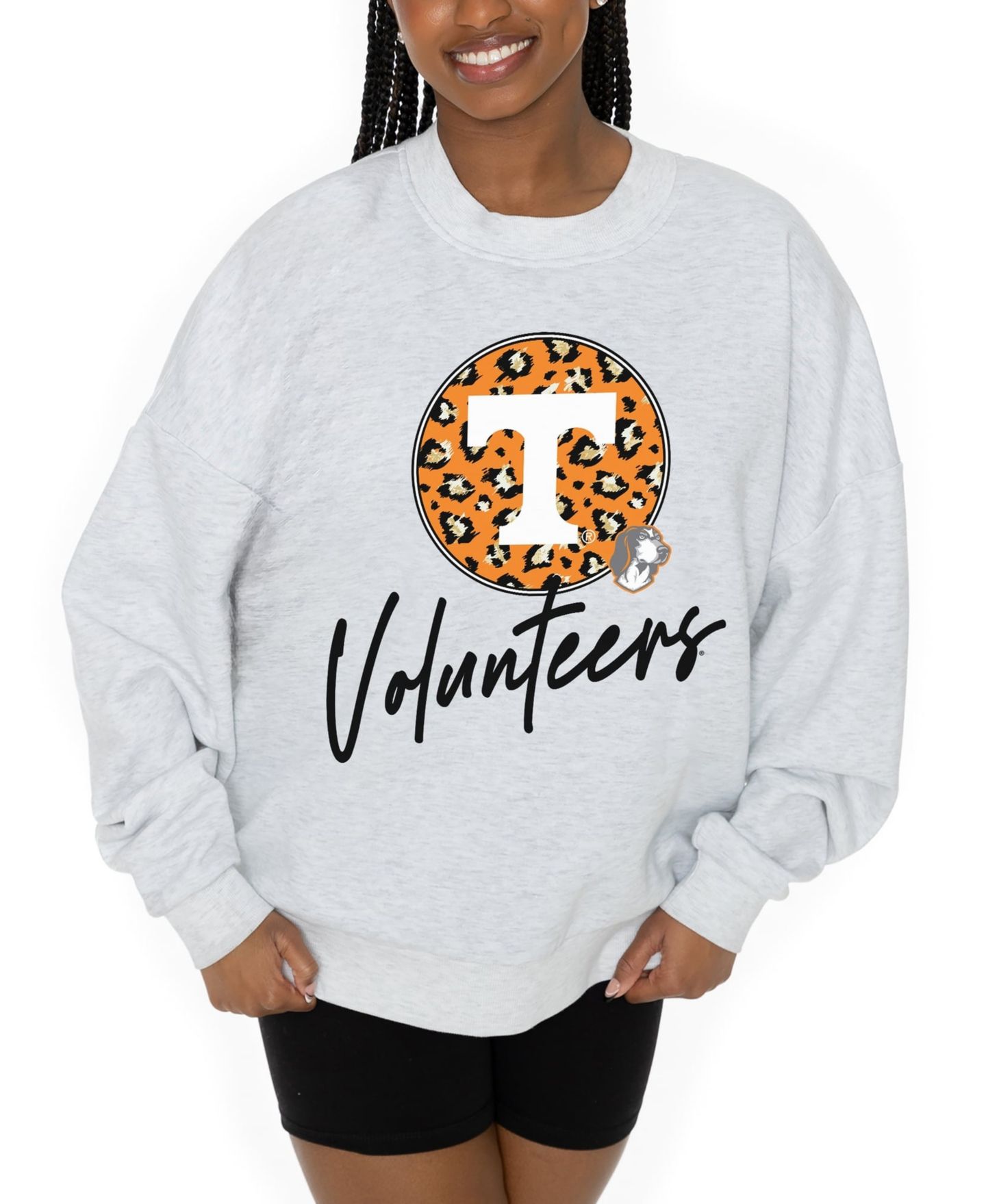 Женская толстовка Gameday Couture Ash Tennessee Volunteers Premium Fleece Pullover — фото 2