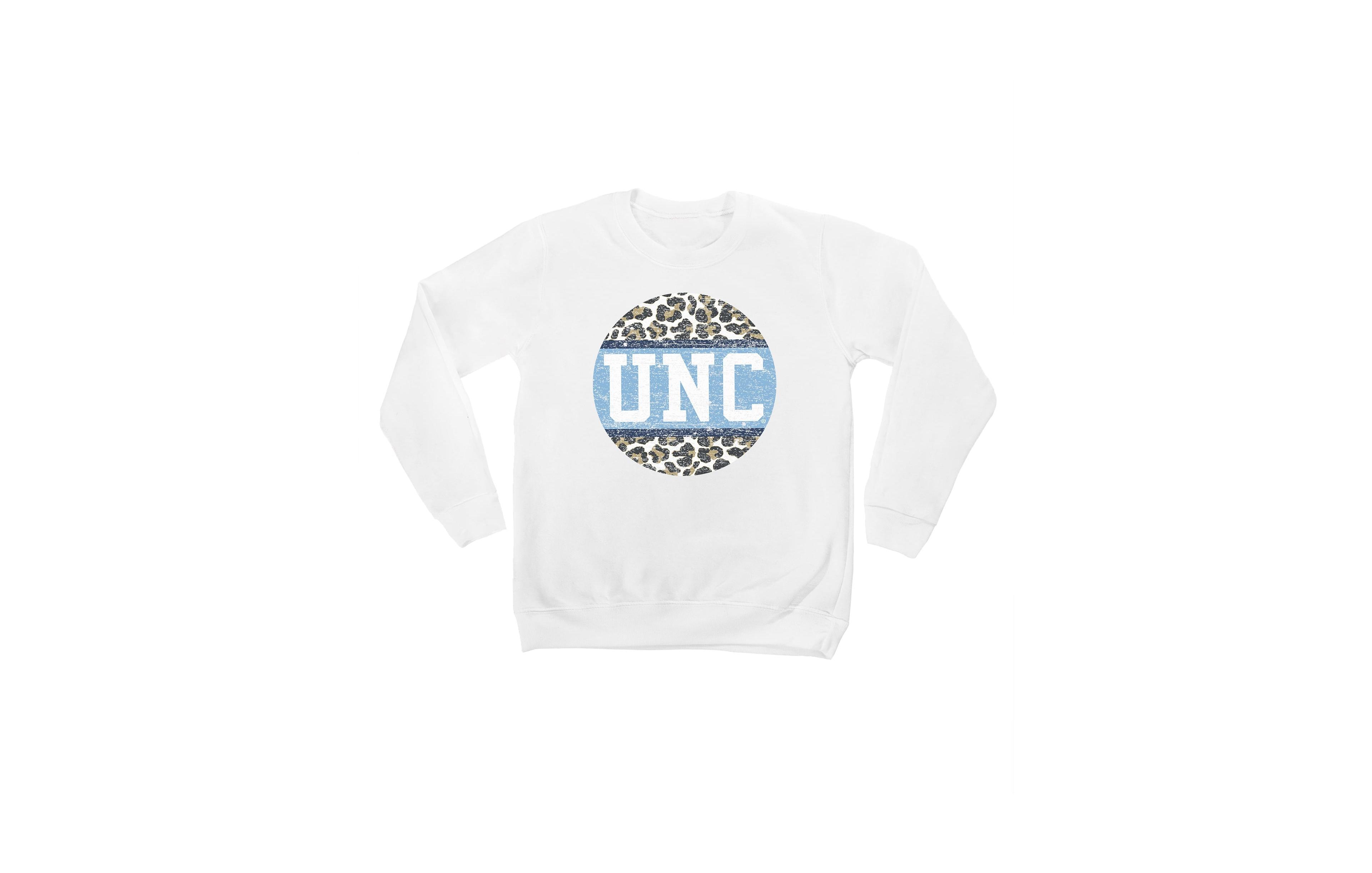 Gameday Couture Big Boys' and Girls' White North Carolina Tar Heels Scoop Score Pullover Sweatshirt