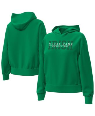Women's Green Notre Dame Fighting Irish Icon Fleece Hoodie