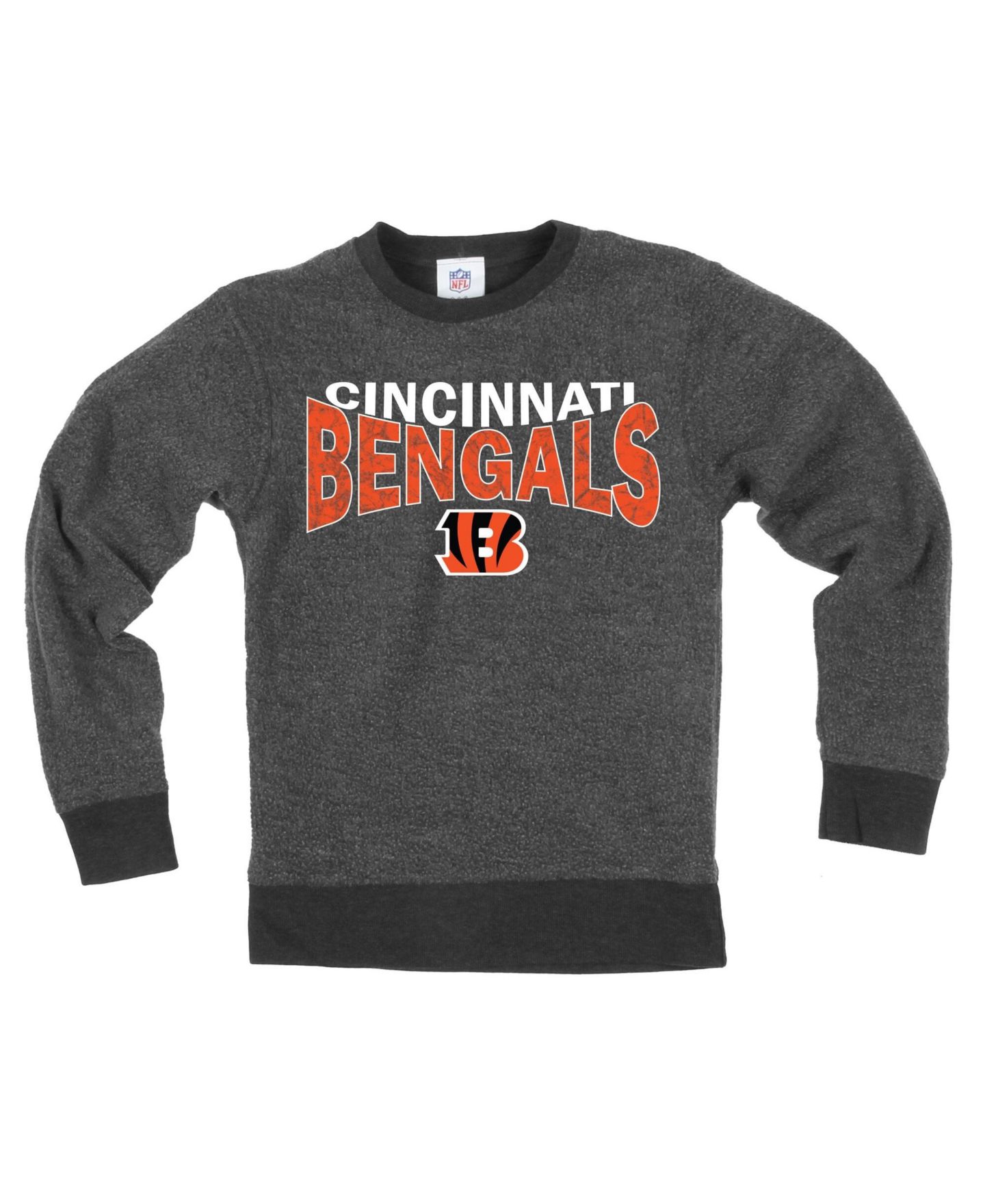 Детская толстовка Wes & Willy Black Cincinnati Bengals Reversible Fleece — фото 2