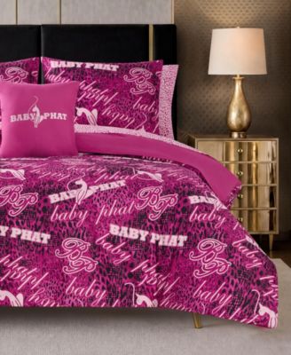 Tossed Logo Reversible 8-Piece Bed in a Bag Comforter Set, King