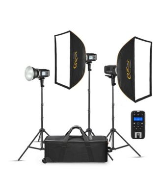XPLOR 600 R2 High-Speed Sync Battery-Powered Wireless TTL Flash, 3-Light Kit for Canon and Nikon