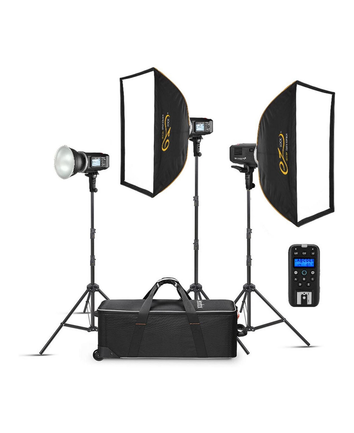 Flashpoint Xplor 600 R2 High-Speed Sync Battery-Powered Wireless Ttl Flash, 3-Light Kit for Canon and Nikon - Black