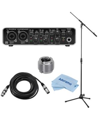 U-Phoria UMC204HD Audiophile With Accessory Bundle