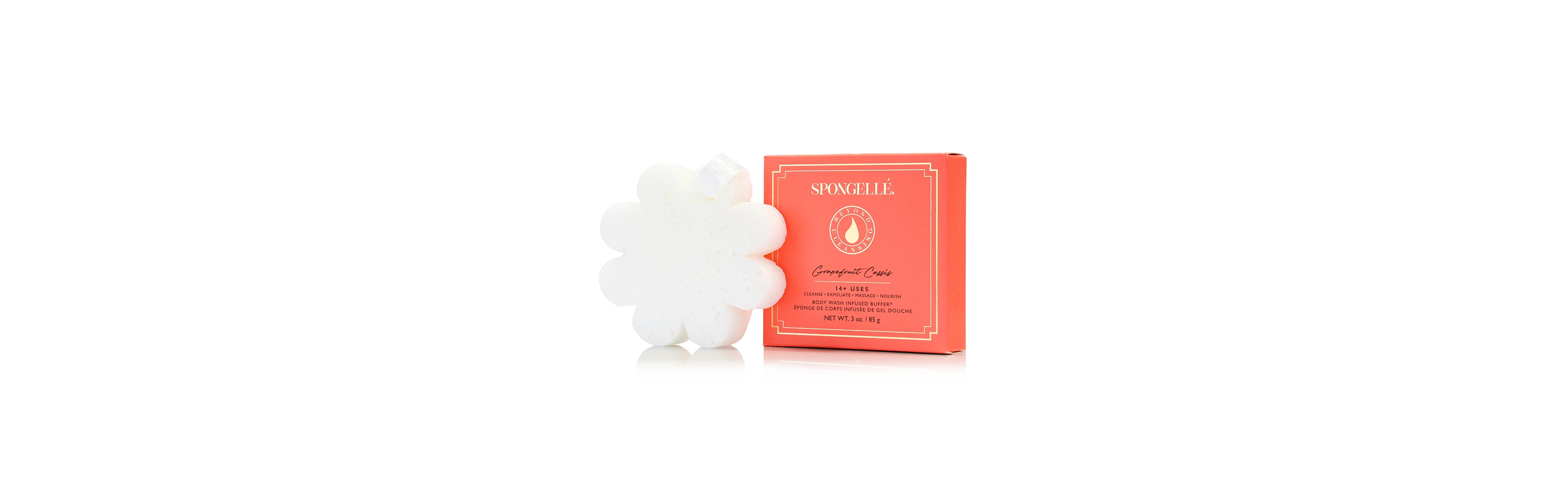 Spongelle Daisy Collection Boxed Flower Grapefruit Cassis 14 Plus Uses