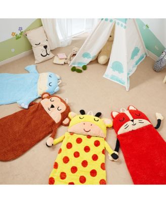 Pajama Party Time Hippo Pillow Head Sleeping Bag