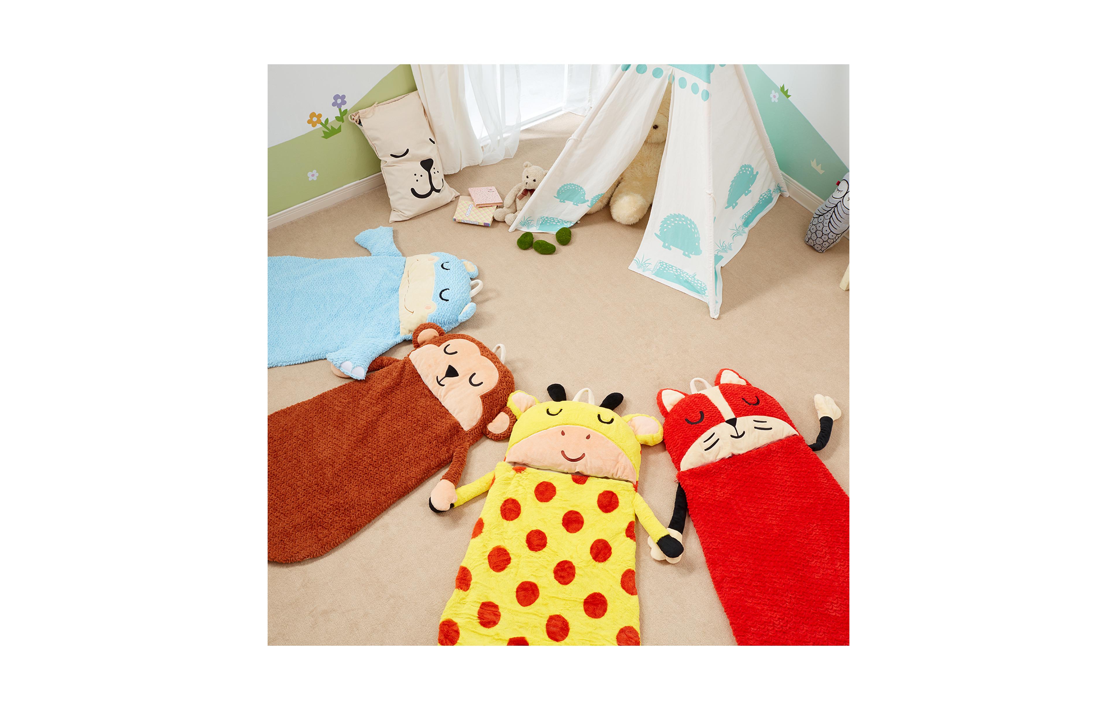 Fantasy Fields Pajama Party Time Hippo Pillow Head Sleeping Bag