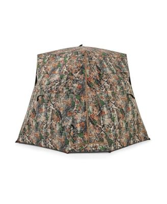 360degree(s) One Way See Through Ground Hunting Blind for Deer and Turkey Hunting, Camouflage