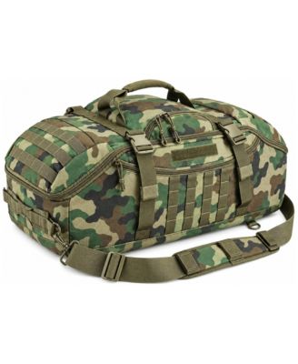 Tactical 65L Large Duffle Bag, 3-in-1 Tactical Backpack MOLLE Pack for Sports, Gym, Outdoor, Woodland