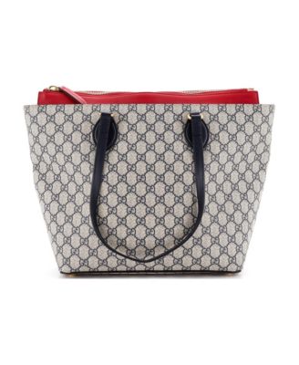 Medium Linea A Zip Tote GG Coated Canvas and Leather