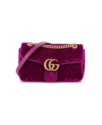 Small GG Marmont Flap Bag Matelasse Velvet