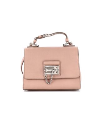 Pre-Owned Dolce and Gabbana Small Monica Top Handle Flap Bag Embossed Leather