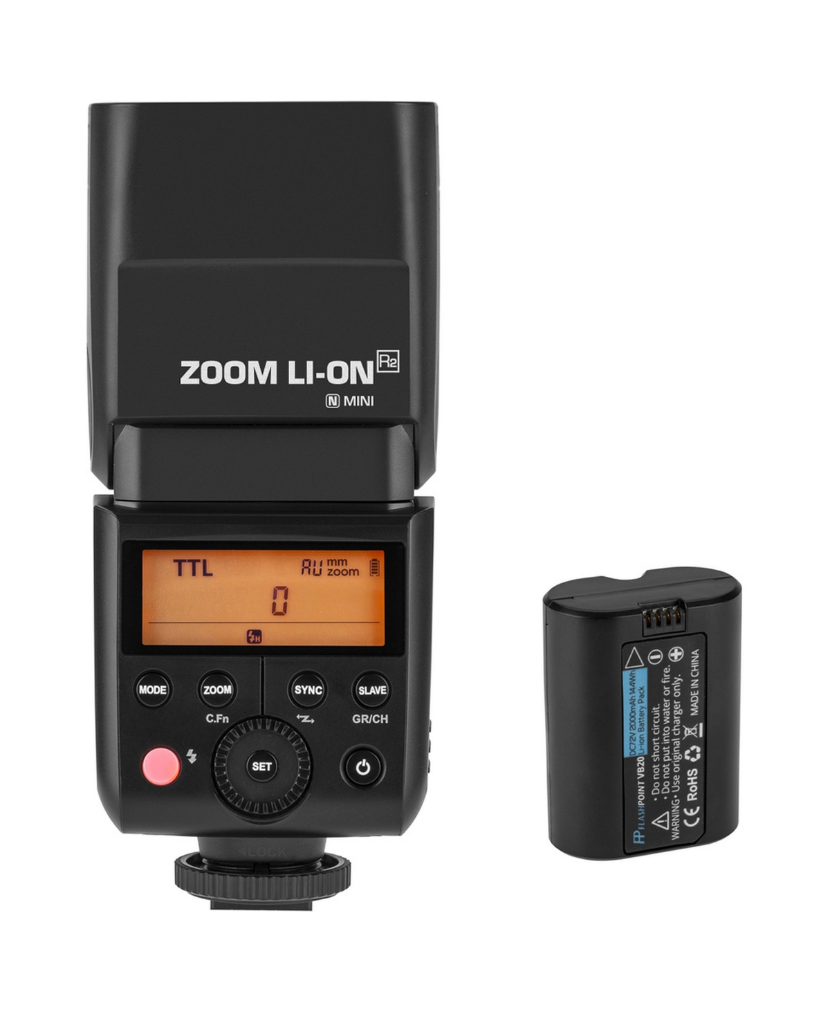 Flashpoint Zoom Li-ion Mini R2 Lithium-Powered Flash for Nikon Mirrorless Cameras