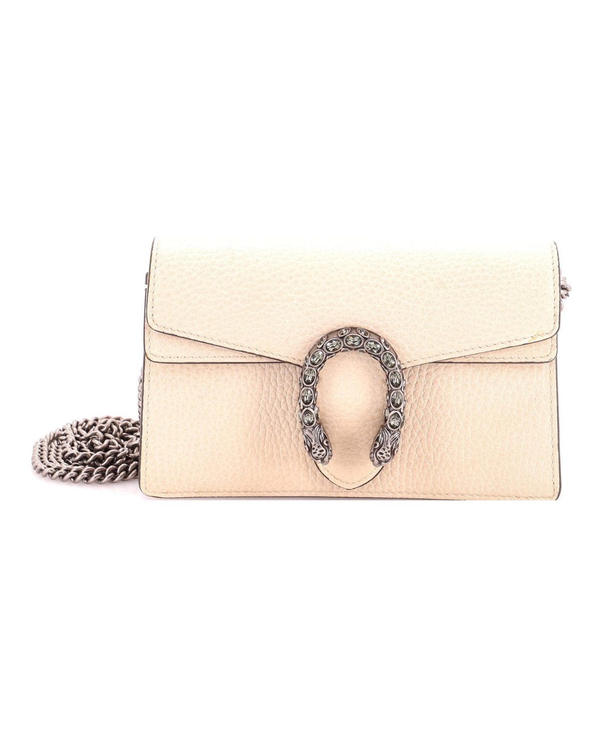 Pre-Owned Gucci Super Mini Dionysus Bag Leather - Natural