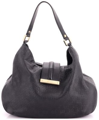 Medium New Ladies Web Hobo Guccissima Leather
