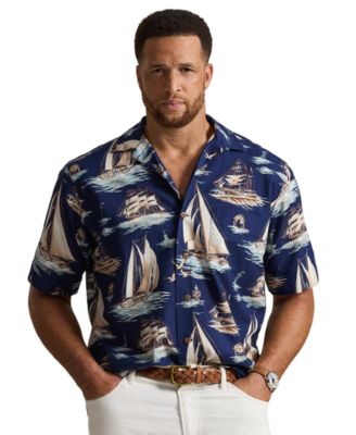 Men's Lauren Sailboat Oxford Camp Shirt
