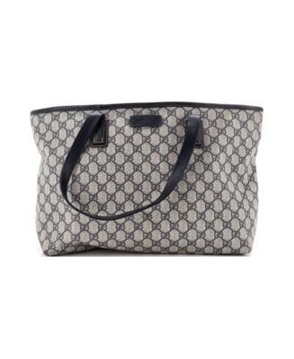 Medium Plus Tote GG Coated Canvas with Leather