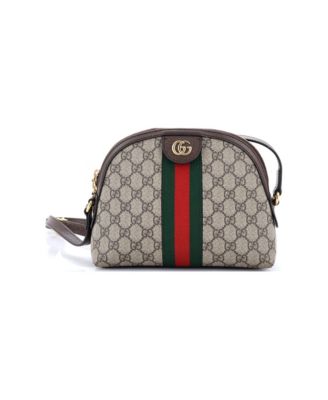 Small Ophidia Dome Shoulder Bag GG Coated Canvas