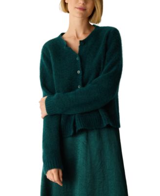Women's Crewneck Long-Sleeve Cardigan