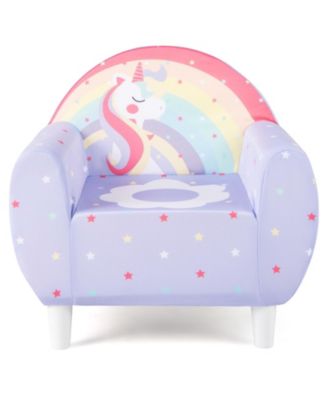 Kids Sofa Chair with Spandex Cover and Solid Wood Frame
