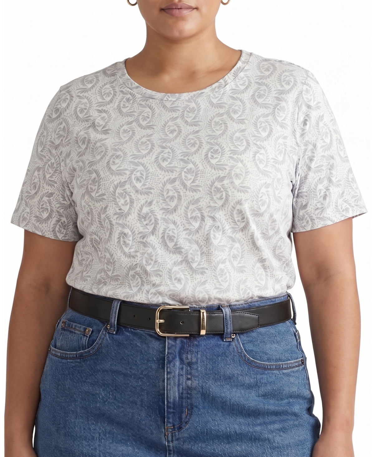 Universal Standard Plus Size Light-As-Air Tee Rex - Faded print