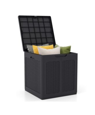 39 Gallon Outdoor Deck Box with Lockable Lid and 180 lb Capacity