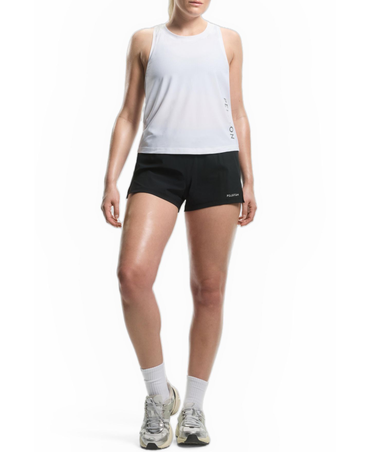 Женские шорты Peloton Everyday Woven Run Short Mid-Rise Running, 3" Inseam, цвет: Чёрный — фото 6