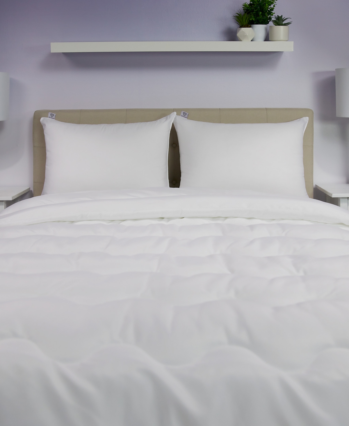 AllerEase Total Allergy Defense 2-Pack Pillow, King - White