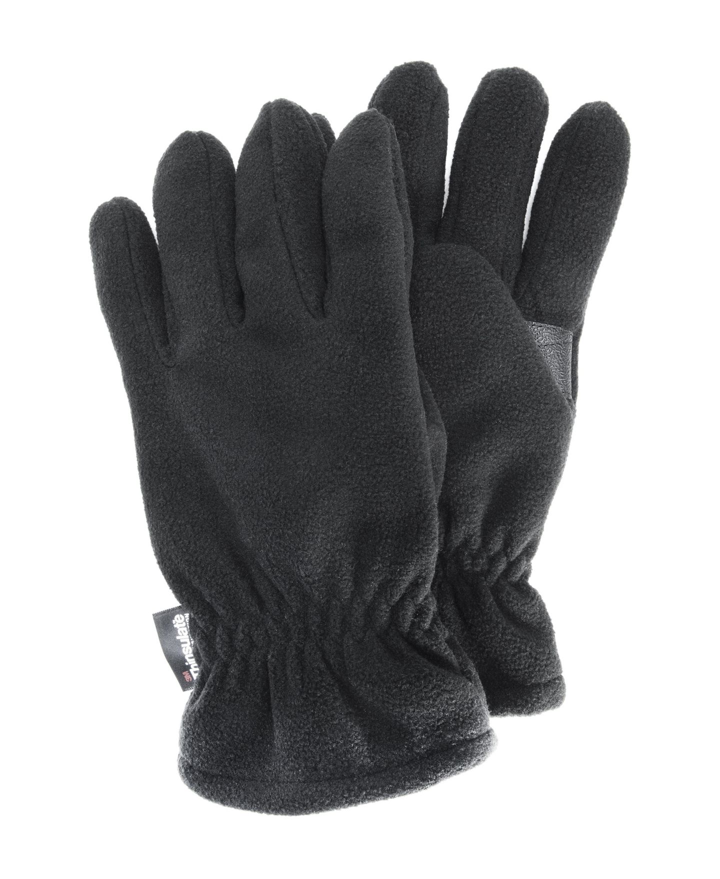 Мужские перчатки MUK LUKS Thinsulated Waterproof Fleece, цвет: Чёрный, вариант 1 — фото 3