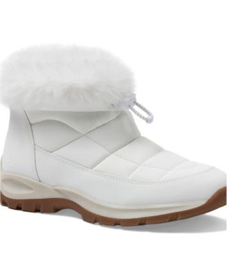 Women's Any Weather Quilted Faux Fur Collar Winter Puffer Boots