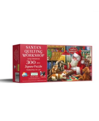 Santa's Quilting Workshop 300 piece Jigsaw Puzzle for Adults Christmas