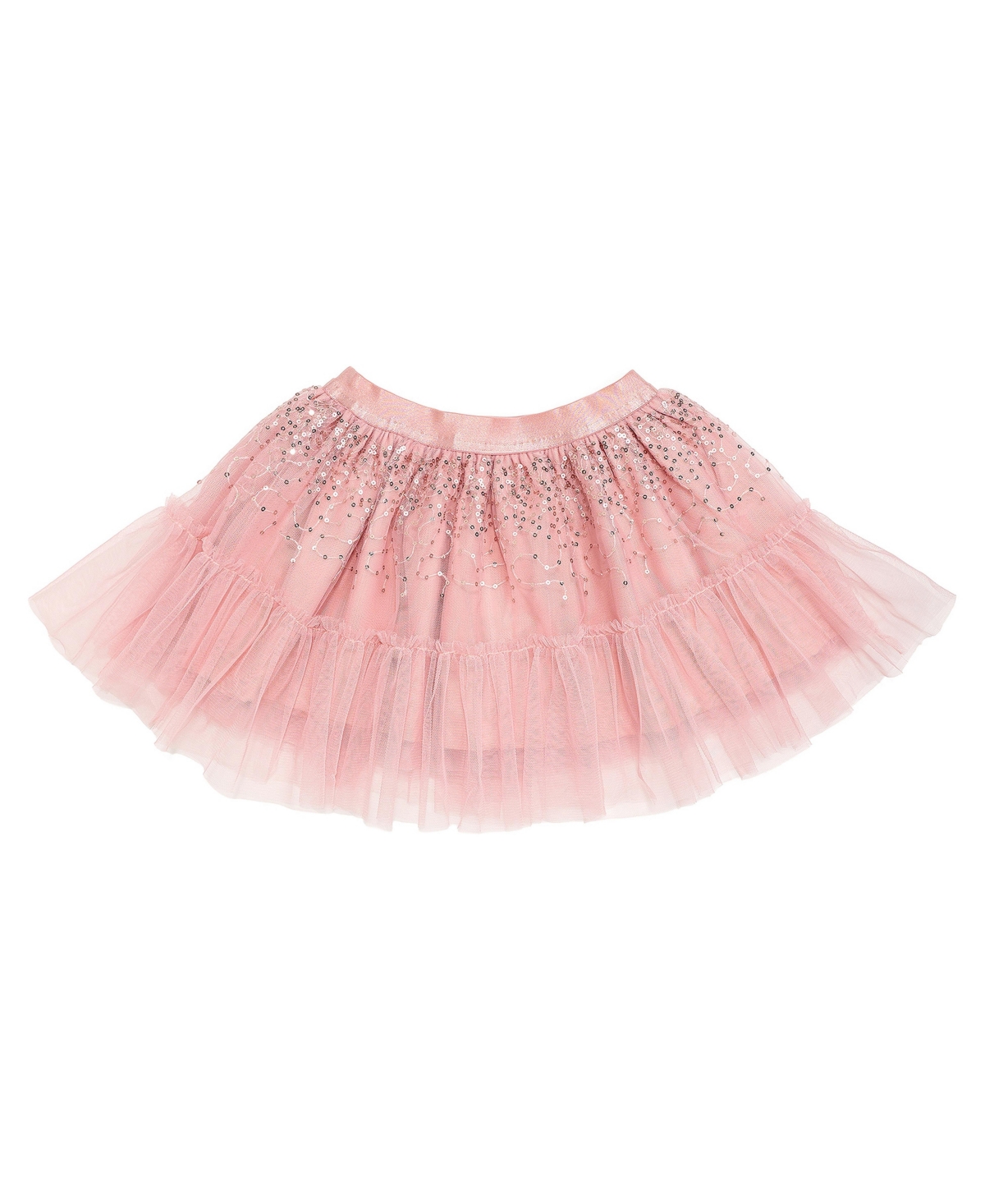 Sweet Wink Little Girls Rose Confetti Tutu Skirt - Light pink