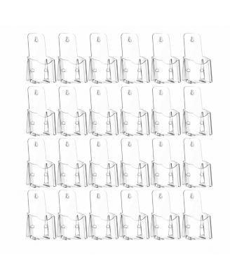 30 Clear Acrylic Brochure Holders Wall Mount Tabletop Display Stands