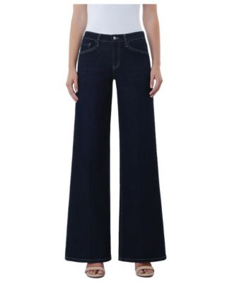 Women's Surviving Mid-Rise Wide-Leg Trouser-Fold Jeans