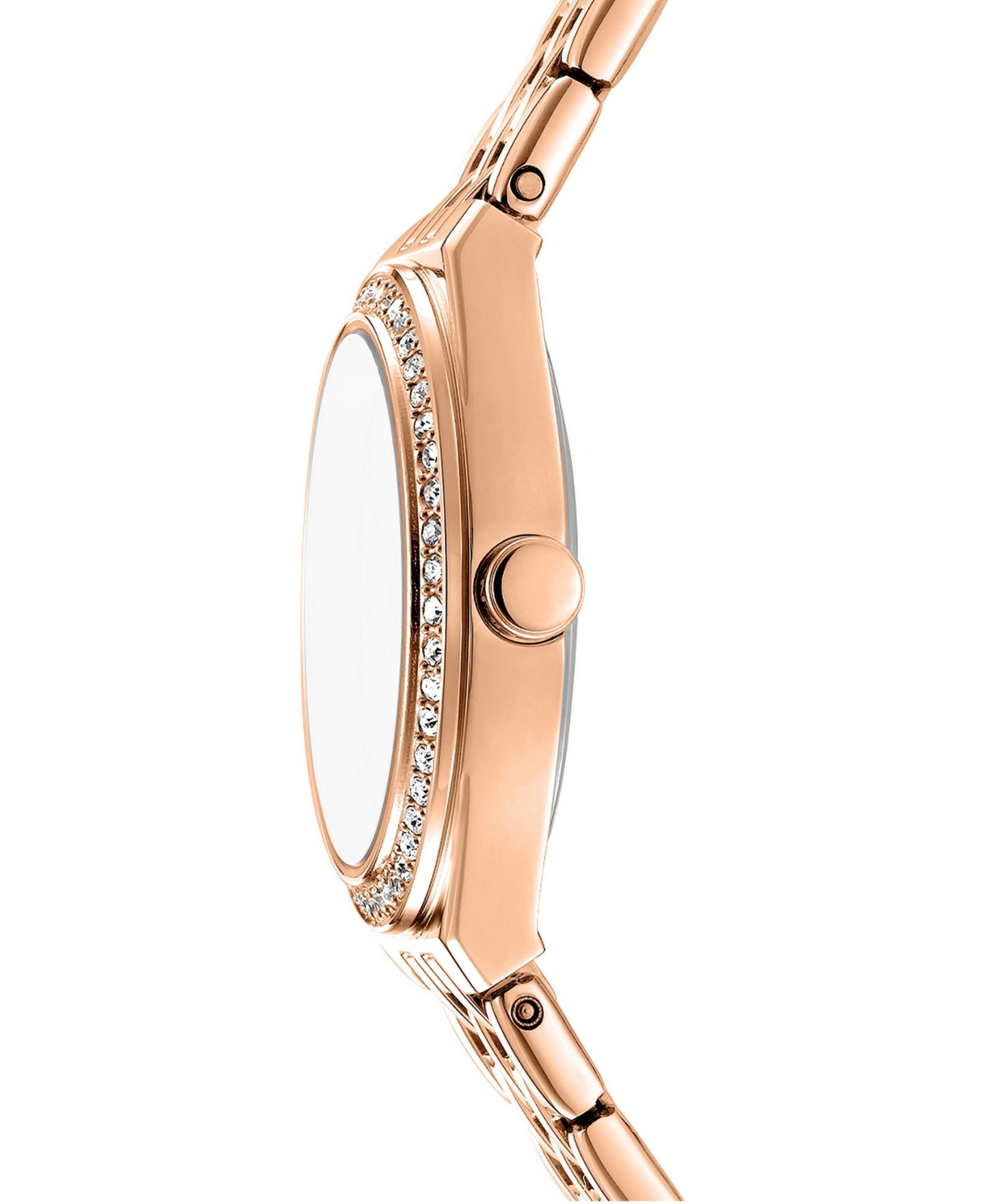 Женские часы DKNY Quartz Rose Gold Stainless Steel Bracelet Watch, 30mm, цвет: Розовый — фото 3
