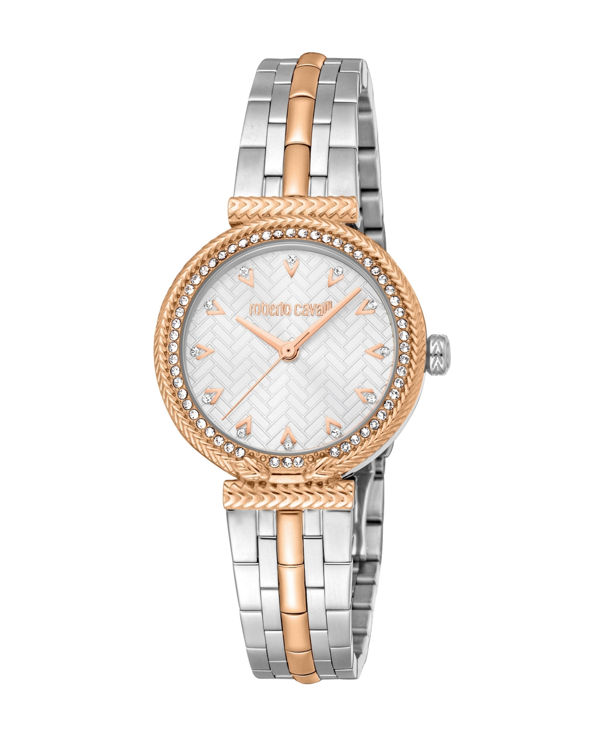 Roberto Cavalli Women's Quartz Two-Tone Stainless Steel Bracelet Watch, 30mm - Two tone