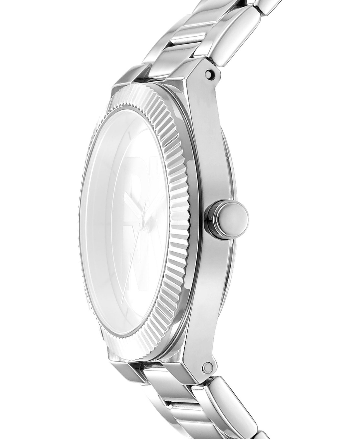 Женские часы DKNY Quartz Water-Resistant Stainless Steel Bracelet Watch, 33mm, цвет: Серебряный — фото 3