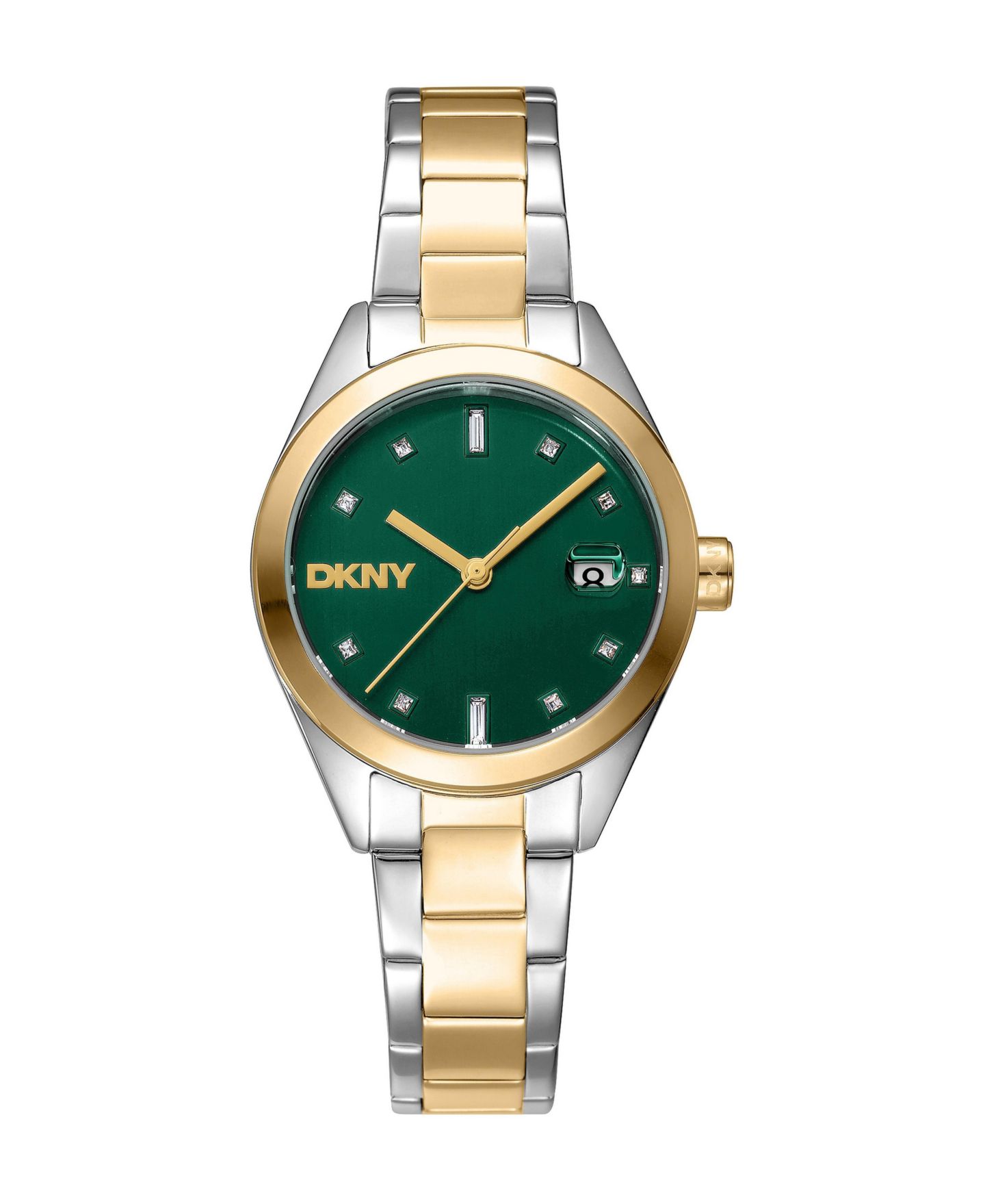 Женские часы DKNY Quartz Two-Tone Stainless Steel Bracelet Watch, 30mm, цвет: Двухцветный — фото 1
