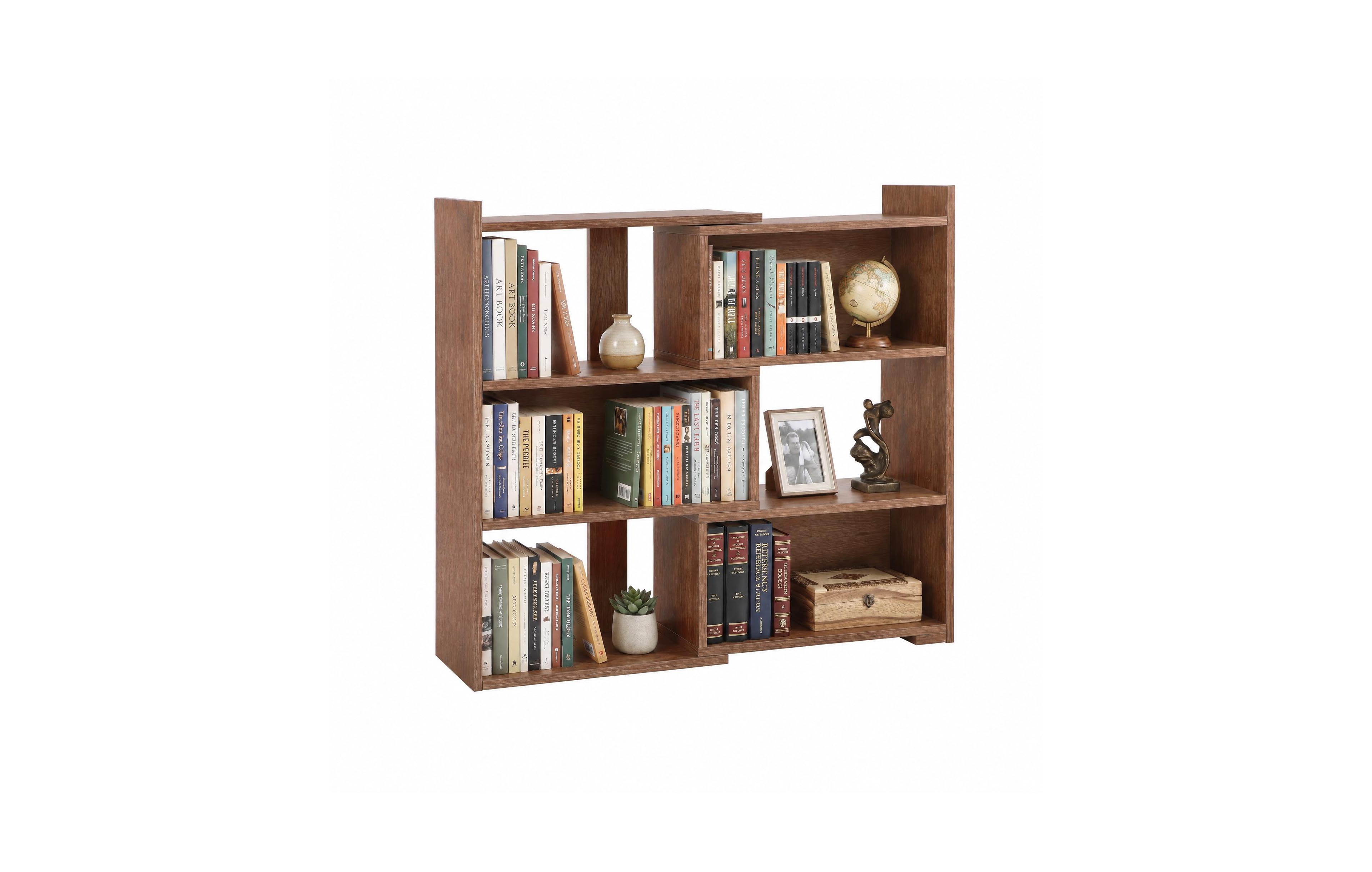 gaomon Adjustable Expandable Multi-Tier Bookshelf with 90 Degree Folding Design and Mdf Construction