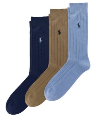 Men's Cotton Rib Casual Socks, 3-Pack