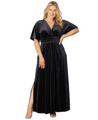 Plus Size Verona Velvet Evening Gown