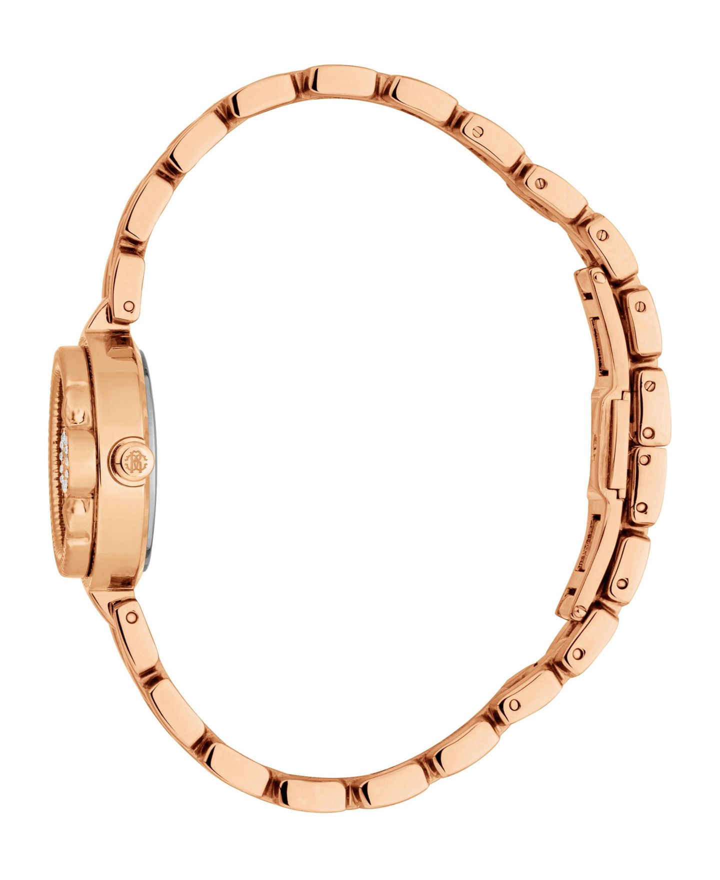 Женские часы Roberto Cavalli Quartz Mini Rose Gold Stainless Steel Bracelet Watch, 26mm, Water-Resistant, цвет: Розовый — фото 3