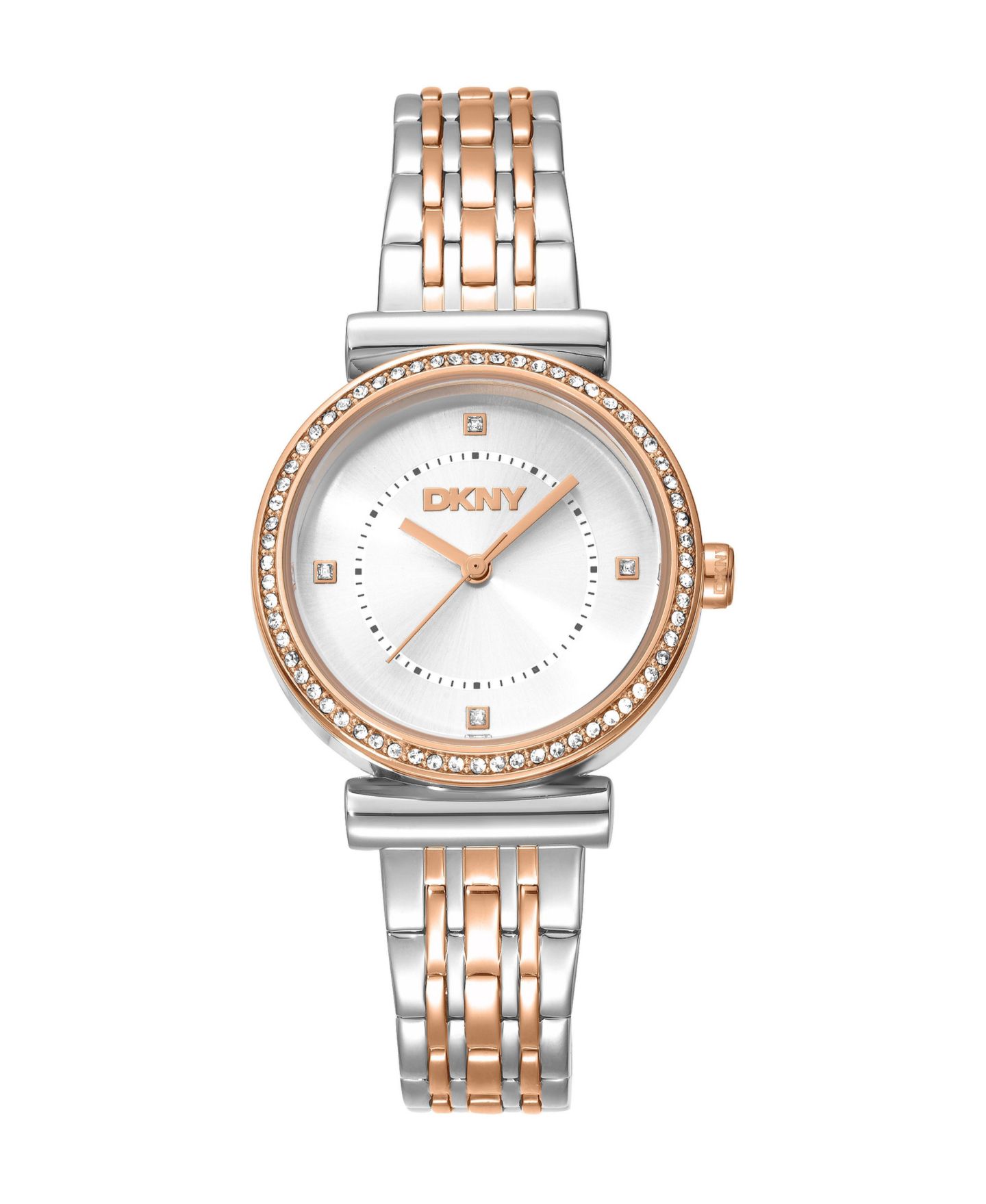 Женские часы DKNY Quartz Two-Tone Stainless Steel Bracelet Watch, 30mm, цвет: Двухцветный — фото 1