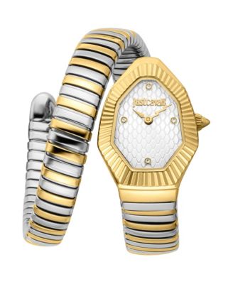 Women's Signature Snake Quartz Two-Tone Stainless Steel Bracelet Watch, 21.5mm