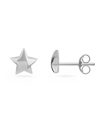 Polished Star Stud Earrings