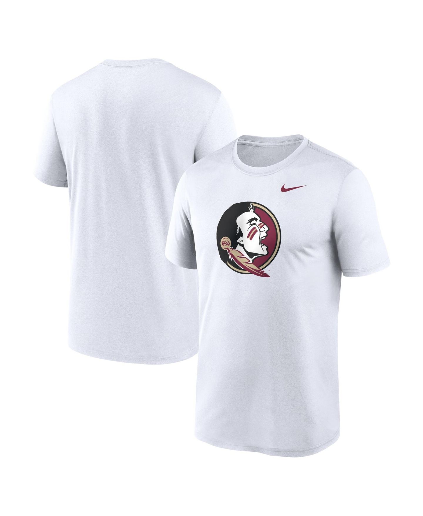 Мужская футболка Nike White Florida State Seminoles Primetime Legend Alternate Logo — фото 1